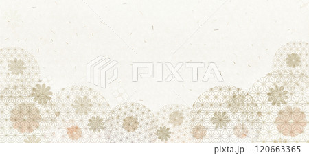 日本伝統の和柄模様の和紙素材 日本伝統の和柄模様の和紙素材 120663365