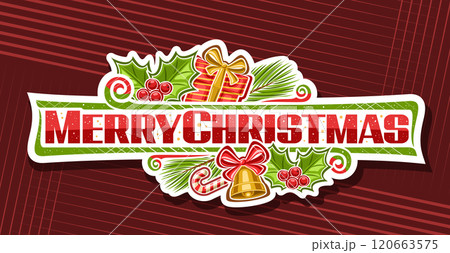 Vector logo for Merry Christmas Vector logo for Merry Christmas 120663575