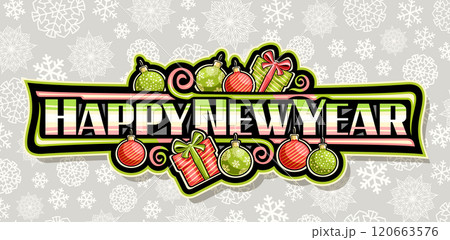 Vector logo for Happy New Year 120663576