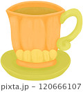 Cute Teacup and Saucer Design for Fall Decor 120666107