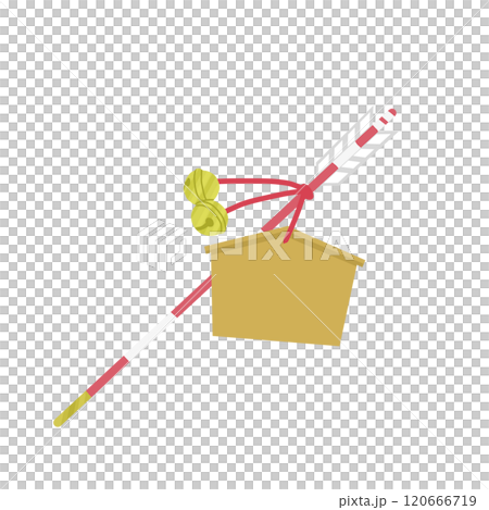 お正月の破魔矢のイラスト 120666719