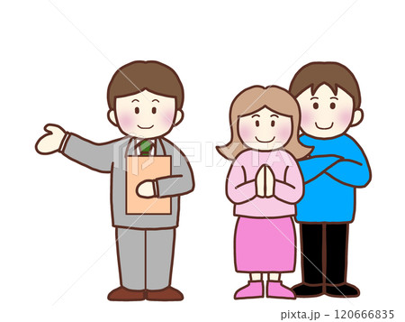 案内人と若いカップル 120666835