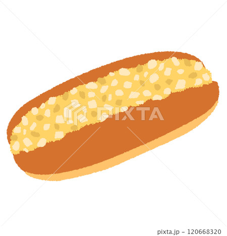 たまごサラダパンのイラスト 120668320