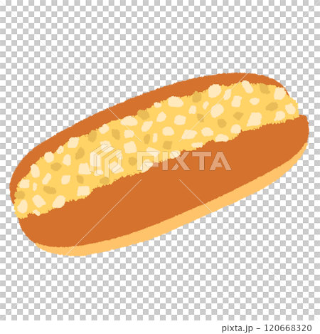 たまごサラダパンのイラスト 120668320
