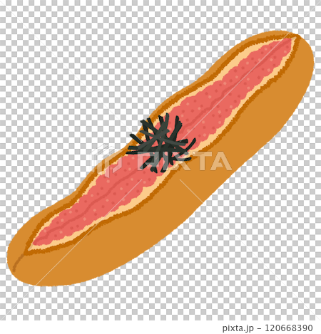 明太フランスのイラスト 明太フランスのイラスト 120668390