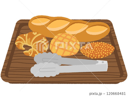 菓子パンのイラスト 120668481