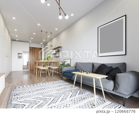 modern living interior design. 120668776
