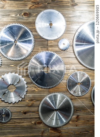 Circular saws. Metal circular saws for machines, woodworking, cutting. Circular saws. Metal circular saws for machines, woodworking, cutting. 120669985