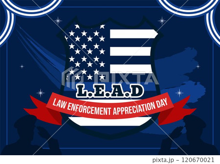 National Law Enforcement Appreciation Day or LEAD Illustration Celebrating and Showing Gratitude to Law Enforcement Officers in a Flat Background National Law Enforcement Appreciation Day or LEAD Illustration Celebrating and Showing Gratitude to Law Enforcement Officers in a Flat Background 120670021