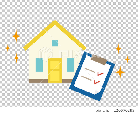 Cute house illustration, single-family home icon 120670295