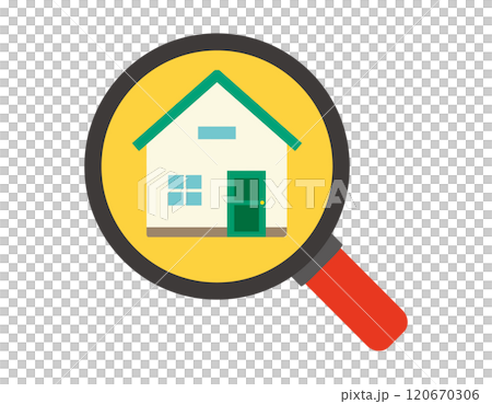 Cute house illustration, single-family home icon Cute house illustration, single-family home icon 120670306