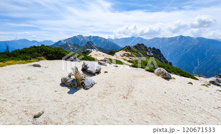 夏の烏帽子岳・南沢岳登山(南沢岳山頂) 夏の烏帽子岳・南沢岳登山(南沢岳山頂) 120671533