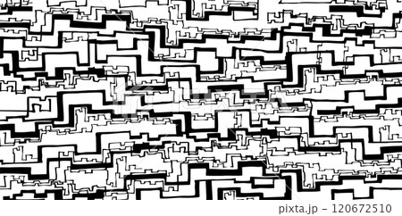Calligraphy abstract line background for design. Seamless line hand drawing background. Black on white background Calligraphy abstract line background for design. Seamless line hand drawing background. Black on white background 120672510