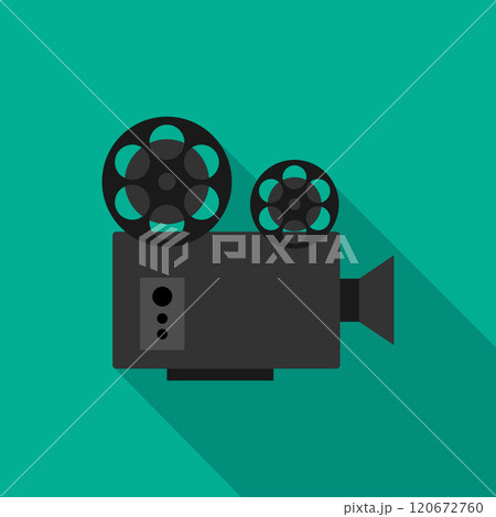 Retro movie projector icon. Movie concept. Vector illustration 120672760