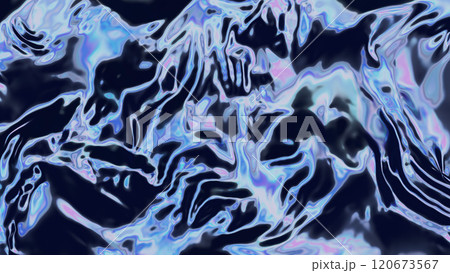 Abstract Vibrant Texture. Iridescent Foil. Minimalist Invitation. Holographic Gradient. Holographic texture Background. Shiny metal texture. Glossy wrinkled texture. 120673567