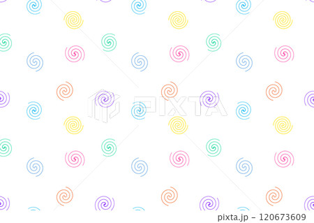 Colorful Spiral Pattern Design 120673609