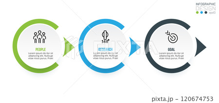 Timeline chart business infographic template. 120674753