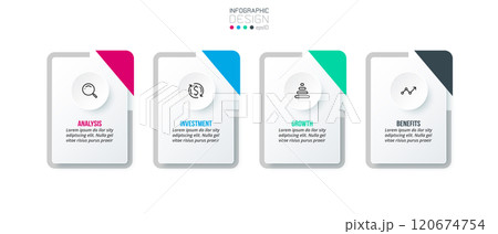 Business concept infographic template with option. 120674754