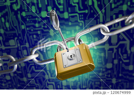 セキュリティのイメージ（情報保護） 120674999