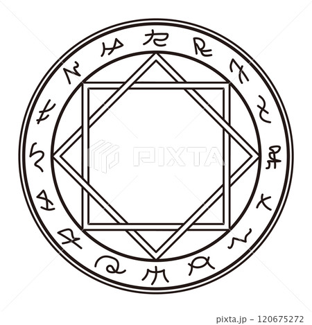 シンプルな魔法陣 シンプルな魔法陣 120675272