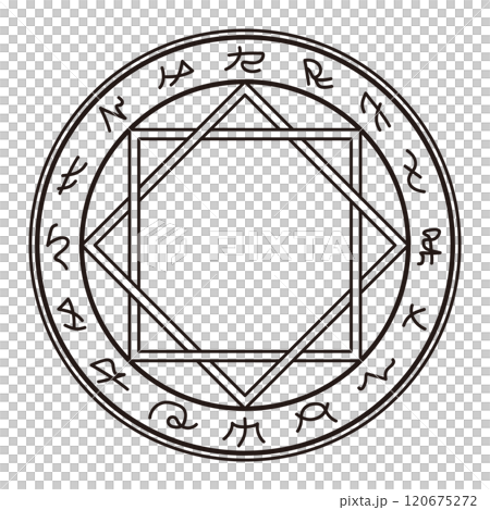 シンプルな魔法陣 シンプルな魔法陣 120675272