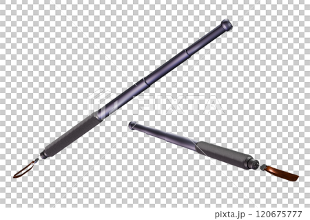 警棒 (特殊警棒：Night stick)　透過素材 120675777