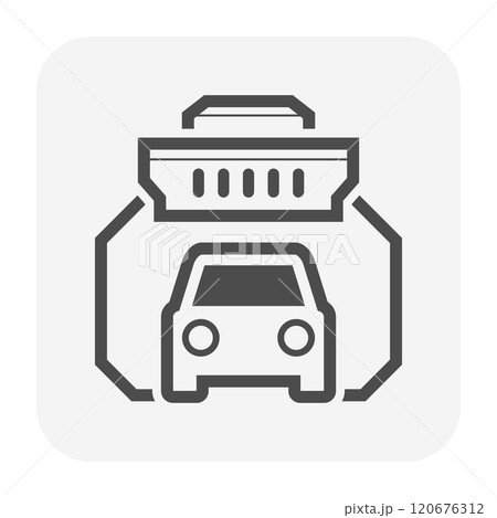 Automotive production industry vector icon. Automotive production industry vector icon. 120676312