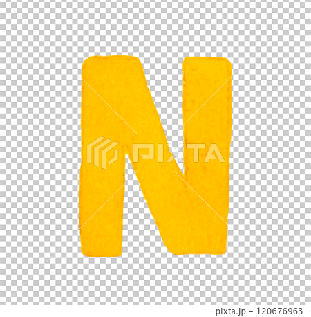 大寫字母N(N)可愛手繪水彩插畫/手寫人物素材 大寫字母N(N)可愛手繪水彩插畫/手寫人物素材 120676963