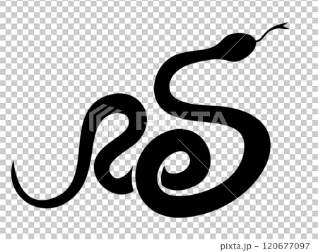 Snake icon black 120677097