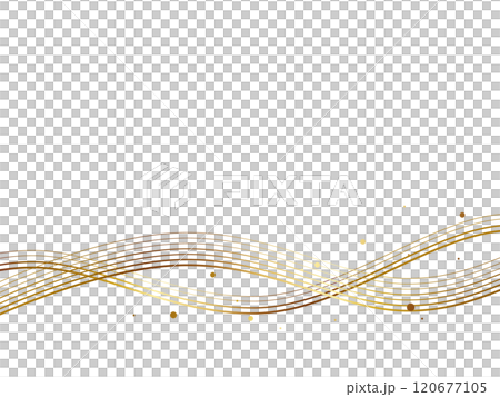 高級感のある抽象的な背景　ブラック＆ゴールド 120677105