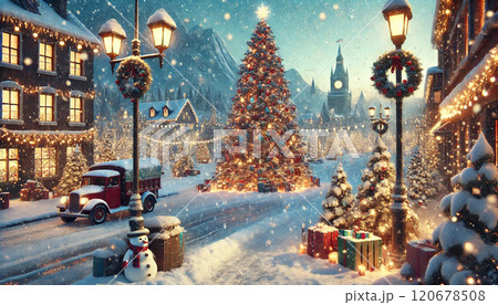 クリスマスの背景イメージ素材 120678508