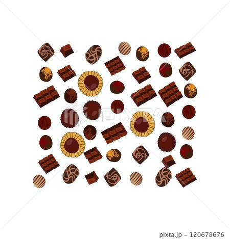 Chocolate pattern set Chocolate pattern set 120678676