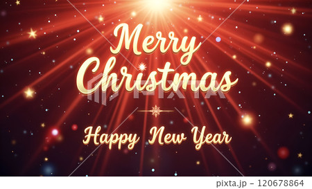 happy new year text on bokeh background 120678864