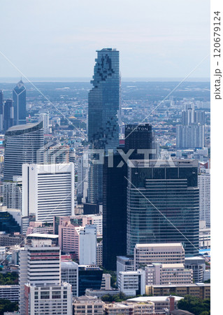 Aerial view of the MahaNakhon in Bangkok Aerial view of the MahaNakhon in Bangkok 120679124