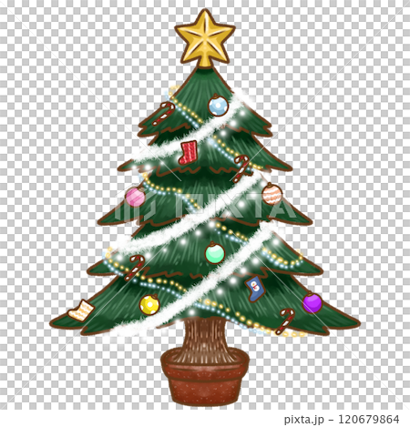 Colorful christmas tree 120679864