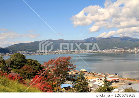 諏訪湖SAからの風景 120679919