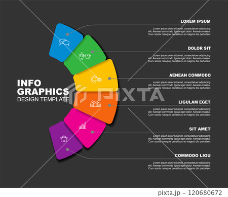 Infographic design template with place for your data. Vector illustration. 120680672