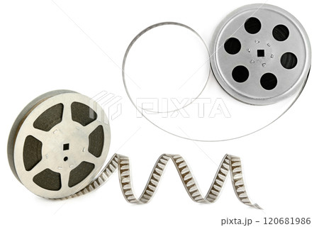 Set of Film strips isolated on white. Free space for text. 120681986