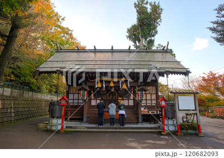 群馬県渋川市 秋の伊香保神社 120682093