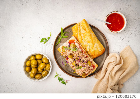 Sandwiches with canned tuna, Sandwiches with canned tuna, 120682170