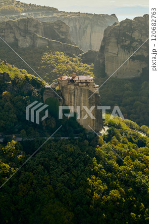 Rusanu Monastery in Meteora, Greece Rusanu Monastery in Meteora, Greece 120682763
