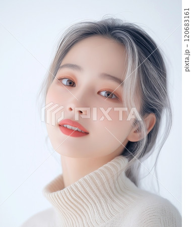 金髪美女・ヘアカラーした女性イメージ「AI生成画像」 120683161