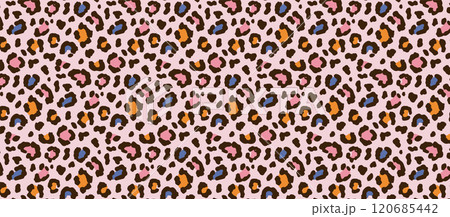 Patterned abstract background of leopard, Cheetah skin. Luxury, chic, fashion concept. Minimalist 120685442