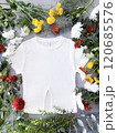Mockup white t-shirt for drawing or inscription 120685576