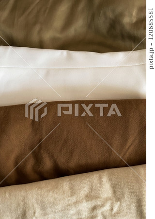 Textures of different fabrics in one frame Textures of different fabrics in one frame 120685581