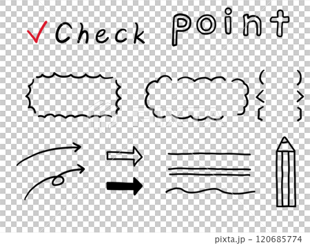 A set of simple hand-drawn illustrations for study A set of simple hand-drawn illustrations for study 120685774