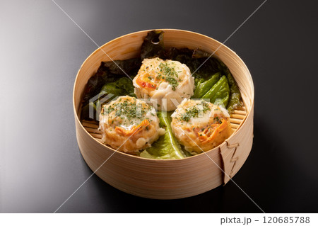 トマトとモッツァレラチーズの鶏焼売 トマトとモッツァレラチーズの鶏焼売 120685788