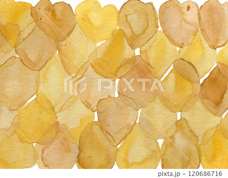 茶色の水彩キラキラ抽象背景 120686716