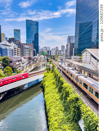 Ochanomizu Station in Chiyoda City, Tokyo, Japan 120687299