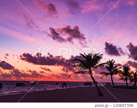 View of Fulidhoo island in the Maldives 120687396